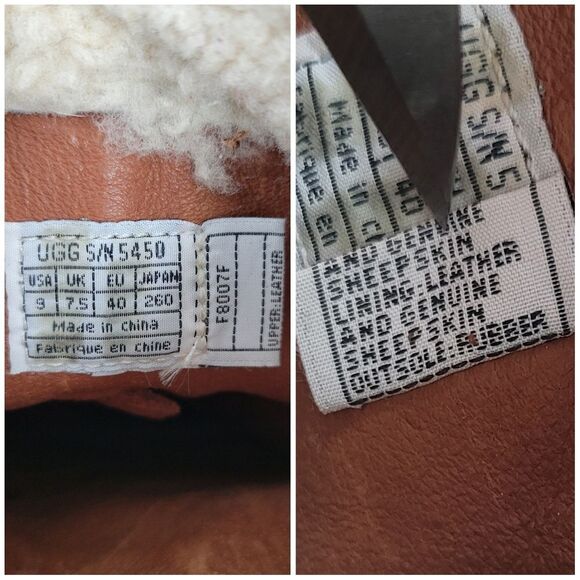 Ugg Felicity Brown Suede Wedge Boots with Real Sherpa Sheepskin Cuff And Footbed - Picture 14 of 16